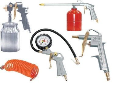 Набор пневмоинструмента FUBAG из 5 предметов (с нижн.бачком)