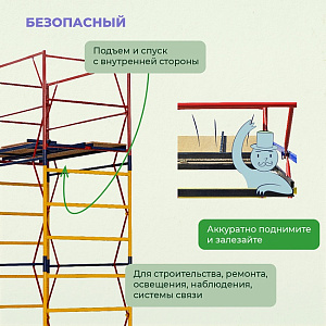 Вышка-тура ВСП 1.2х2.0, 7.6 м ver. 2.0